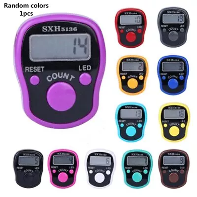 £4.10 • Buy LED Light Digital Finger Ring Tally Counter Knitting Row Clicker Tasbeeh Tasbi 