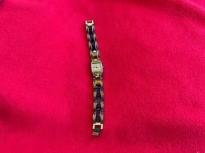 Heidi Daus Peridot Amethyst Swarovski Crystal Watch Purple Green-Works Missing • $49.99