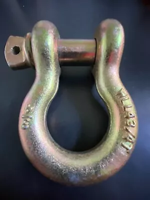 3/4  Clevis Shackle D Ring W/ Screw Pin Cadmium Coated (WLL 4 3/4 Metric Tons) • $16.99