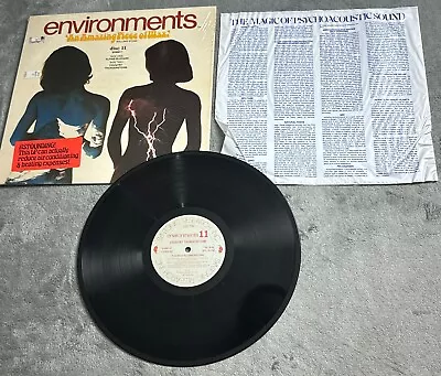 1979 Vintage ENVIRONMENTS Disc 11 Vinyl LP RECORD Thunderstorms Alpine Blizzard • $12.77