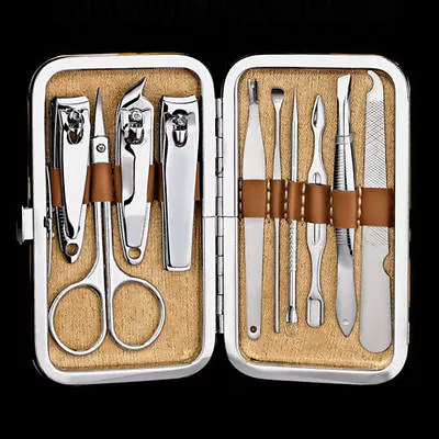 New 10Pcs Manicure Set Pedicure Nail Care Clippers Cleaner Cuticle Grooming Kit • $8.99