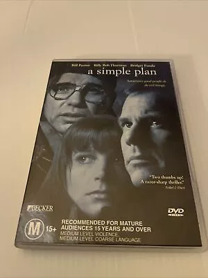 A Simple Plan DVD 1998 BY SAM RAIMI Thriller Billy Bob Thorton REGION 4 Rare OOP • $8.67