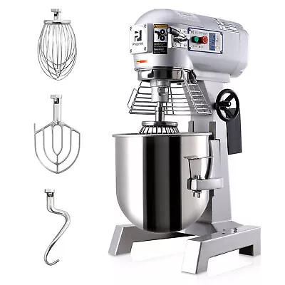 15L Commercial Planetary Dough Mixer Stand Food 600W Cake Bread Hook Beater Whip • £539.99