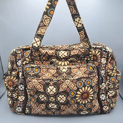 Vera Bradley Canyon Large Brown Diaper Travel Baby Bag W/ Changing Pad • $24.99