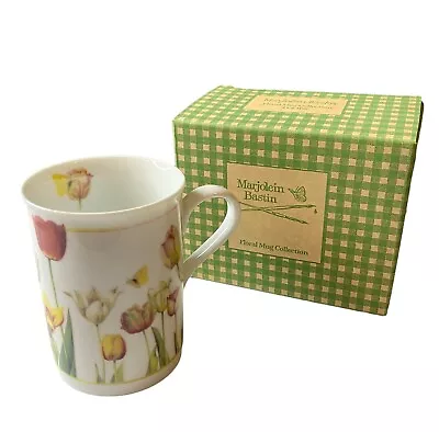 Tulips Floral Mug Marjolein Bastin Collection Coffee Cup Avon New In Box 1997 • $10.12