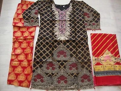 £24.99 • Buy Mulaye MarinA   Salwar Kameez Embroidered Stitched   Wool Shawl Winter 2021
