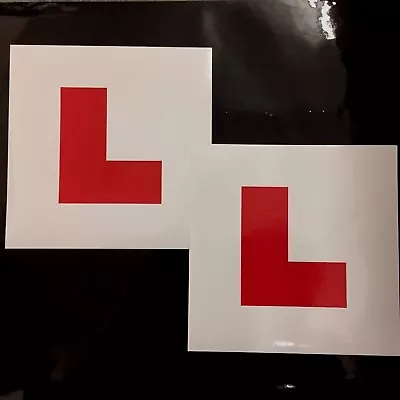 L PLATE Stickers - Learner Driver DVLA Legal Size Easily Removable • £2.35