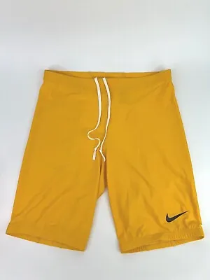 NEW Nike Athlete Issued Men's GOLD Half Tights Track & Field Running Many Sizes • $25