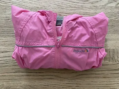 £7.95 • Buy Regatta Puddle Paddle Kids Pink Girls Waterproof All In One Rain Suit RRP £35