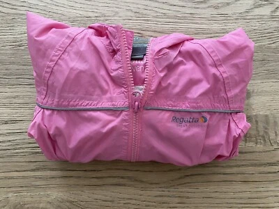 £7.95 • Buy Regatta Puddle Paddle Kids Pink Girls Waterproof All In One Rain Suit RRP £35