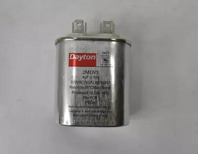 Dayton 4MFD 370VAC Oval Motor Run Capacitor • $12.50