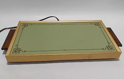 Vtg 1973 CORNWALL ELECTRIC HEATED BUFFET Warming Tray #1418 Mid Century Mod TEAK • $24.99