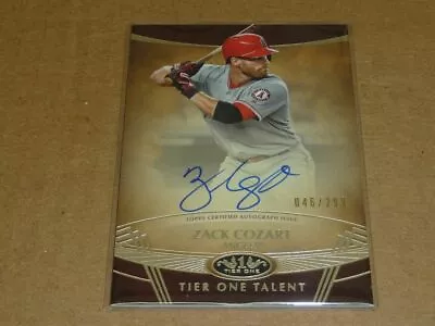 2019 Topps Tier One ZACK COZART AUTOGRAPH/AUTO ANGELS /299 E8052 • $3.50