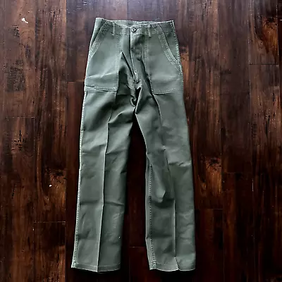 US Army OG-107 Fatigue Pants Trousers 1960s 32x33 Type I DSA-100 Post WWII Camo • $170