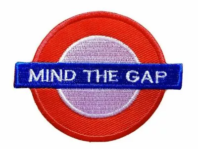 Mind The Gap London Tube Embroidered Patch Iron On Sew On Badge For Clothe • £2.19