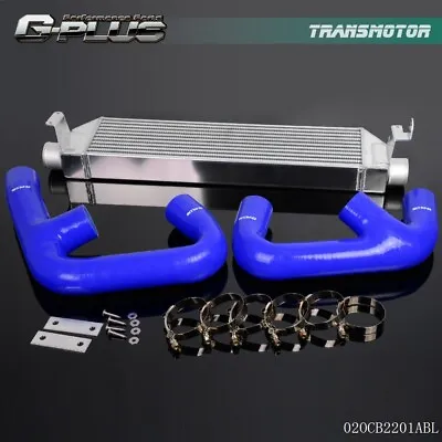 Fit For VW Golf R GTI MK7+Blue Pipe New Aluminum Twin Intercooler Upgrade • $175.99