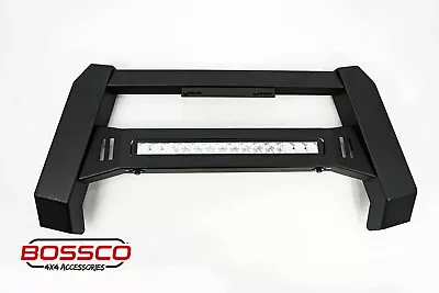 Matte Black Modular Nudge Bar With Light Bar Ford Ranger PX2 PX3 2015 - 2022 • $449