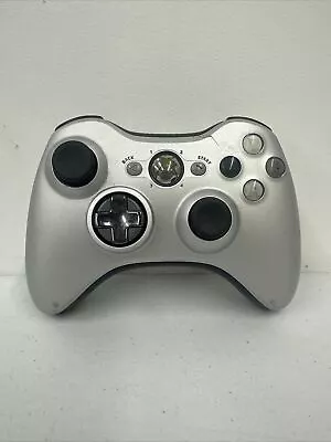 OEM Microsoft XBOX 360 Wireless Controller Special Edition SILVER COSMETIC WEAR • $22