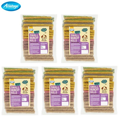 £27.45 • Buy 5 X 100 Rolls Goodboy Premium Quality Munchy Rolls Natural Dog Treat Chew 05194