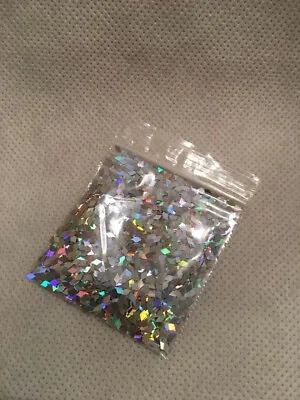Diamond Shape (Sliver) 2mm Glitter 1tsp-4Nail Art Face Craft DIY (US Seller) • $2.37