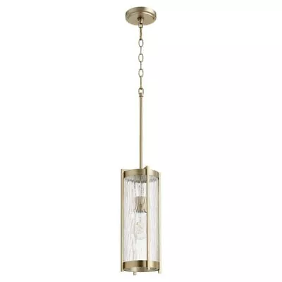 Old Oak View - 1 Light Pendant In Transitional Style - 6.5 Inches Wide By 15.5 • $282.79