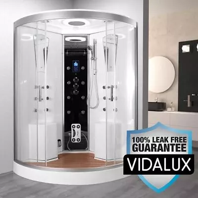 Twin Steam Shower Vidalux Selsey Twin 1300 X 1300 2 Person Cabin Bluetooth Jets • £1799