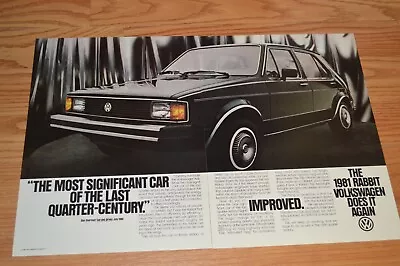 ★1981 Vw Rabbit Original Vintage Advertisement Print Ad 81 • $9.99