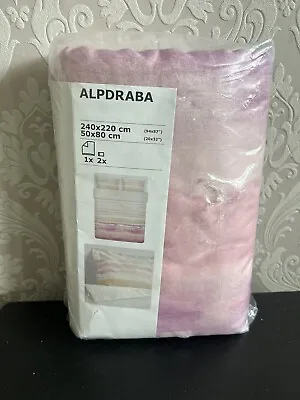 King Size Duvet Set Alpdraba Ikea 240x220 Mauve Purple • £39.99