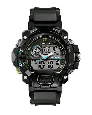 Armitron Sport Men's Analog-Digital Chronograph Resin Strap Watch 20/5477 • $25.99