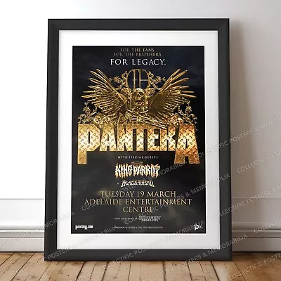 PANTERA 2024 Australia Adelaide Large Promo Poster With King Parrot Black Rheno • $75