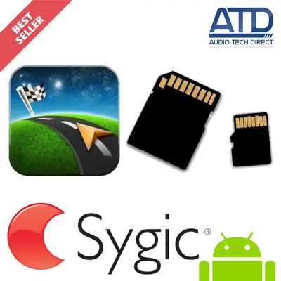 Official Sygic (TomTom) Offline UK Western European Android Maps GPS Navi TF SD • £39.99