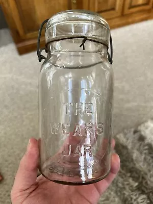 Vintage THE WEARS JAR FRUIT JAR • $9