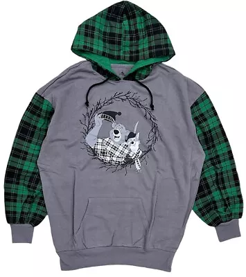 Disney Theme Park Men's Robin Hood & Little John Plaid Detail Hoodie Sweatshirt • $24.99