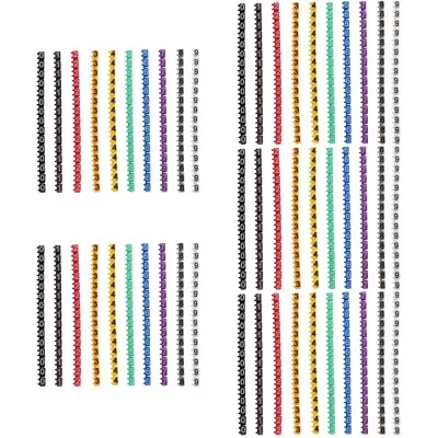 750 Pcs Self- Adhesive Cable Label Wire Identifier Number • £11.65