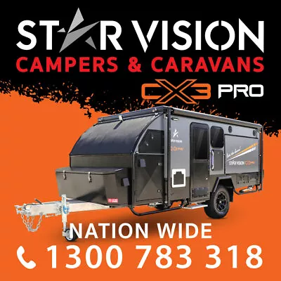 STAR VISION CX3 PRO Pop-Top Hybrid Off Road Camper Trailer Caravan • $57990
