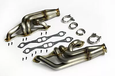 DUAL Turbo Headers For Chevy Chevelle Malibu A-Body SBC 350 Small Block V8 • $319.99