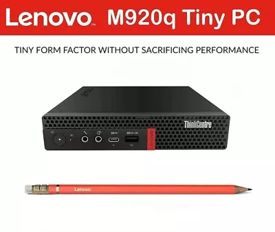 Lenovo ThinkCentre M920Q Tiny Desktop PC I5 8500T 16 RAM SSD Win 11 Pro HDMI • $269