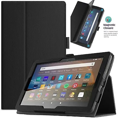 For All-New Kindle Fire 7'' 2022 Case 12th Gen Leather Folio Stand Tablet Cover • £4.98