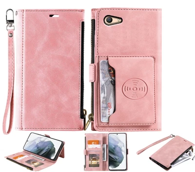 $13.50 • Buy Oppo A59 F1s Suede Wallet Case Zip Pouch Back Pocket/Stand Lanyard
