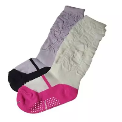 2-pack Socks Baby Toddler Girl Ballet Slipper Mary Jane Non-Skid 6-24M - 2T-3T • $13.99