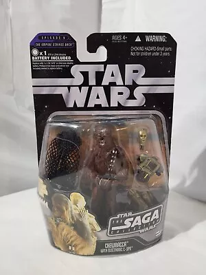 Star Wars The Saga Collection Chewbacca W/ Electronic C-3PO Figure Hasbro (LB1) • $19.99