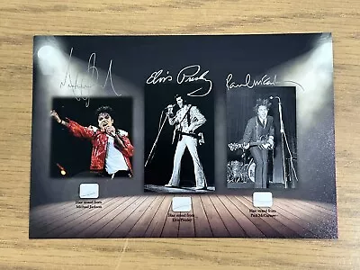 Michael Jackson Elvis Presley & Paul McCartney Hair Strand Lock Relic Beatles • $174