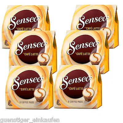 £30 • Buy 6x 8 Senseo Coffee Pads Type Café Latte Milk Range Treat Creamy Milk Foamer