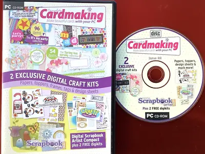 COMPLETE CARDMAKING - CD ROM - ISSUE 22 - Spring Cartoons Party Toppers Papers • £3.50