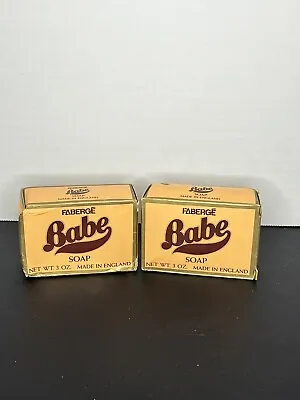 Vintage 2 Pack Faberge Babe Body Bar Soap Retro Sealed 3oz  • $15