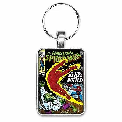The Amazing Spider-Man #77 Cover Key Ring Or Necklace Human Torch Lizard Comic • $12.95