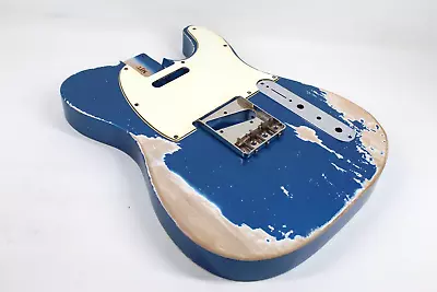 MJT Official Custom Vintage Aged Nitro Guitar Body Mark Jenny VTT Placid Blue • $155.50