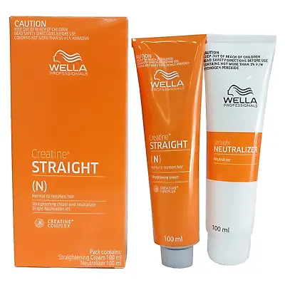 WELLA STRAIGHT(N) Permanent Straight System Hair Straightening Cream 100+100ml • $21.65