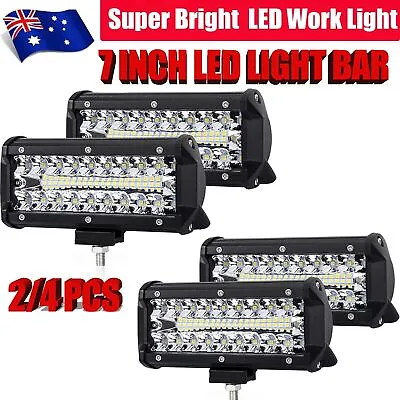 Big Sale 7/20inch LED Light Bar Spot Flood Combo Work Driving Light OffRoad 4WD • $36.31