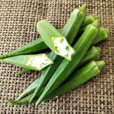 10x Okra Seeds /Ladies Fingers 秋葵种子10颗 保健蔬菜 产量很高 潺茄 • £0.99